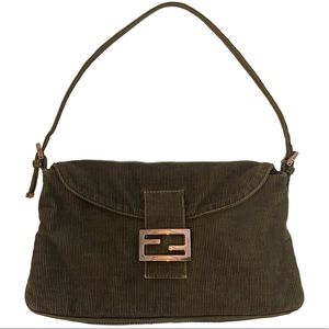 Fendi Corduroy Baguette Vintage 90s